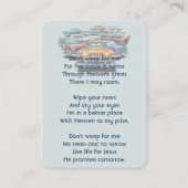 クリスチャン・メモリアル・キープセイク クラシック ヴィンテージ カー 名刺 (裏面)