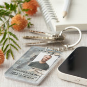 クリスチャン  メモリアル  メモリー カード 野球 スポーツ キーホルダー (正面右)