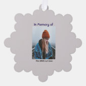 クリスチャン・メモリアル・ローンウルフ・ハウリング・アニマル オーナメントカード (正面)