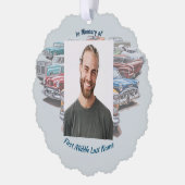 クリスチャン メモリアル 記念 クラシック ヴィンテージ カー オーナメントカード (左)