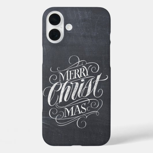 クリスチャン・メリークリスマス・シャルボード書道C Case-Mate iPhoneケース (裏面)