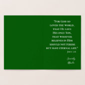 クリスチャン・メリークリスマス・ツリー・フォイル・カード 箔カード (内部)