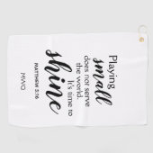 クリスチャン・モノグラムを輝かせる時間 ゴルフタオル (横)