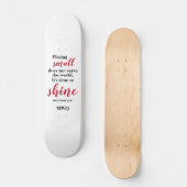 クリスチャン・モノグラムを輝かせる時間 スケートボード (正面)