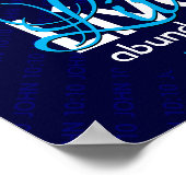 クリスチャン・ヨハネ10:10豊かに青く生きる ポスター (角)