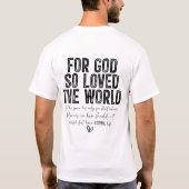 クリスチャン・ヨハネ3:16 Tシャツ (裏面)