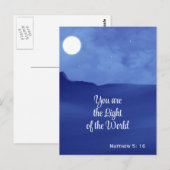 クリスチャン・ライト・オブ・ザ・ワールドMatthew 5 16 ポストカード (正面/裏面)