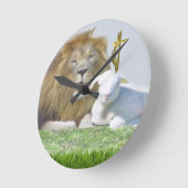 クリスチャン ラウンド壁時計 (傾斜)