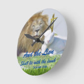 クリスチャン ラウンド壁時計 (傾斜)