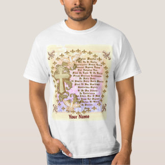 クリスチャン ラテン語 主の祈り Tシャツ