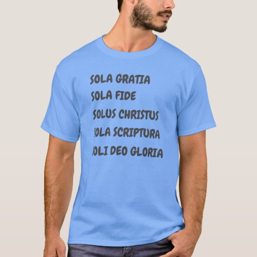 クリスチャン・リフォーム男性のための5 SOLA Tシャツ (正面)