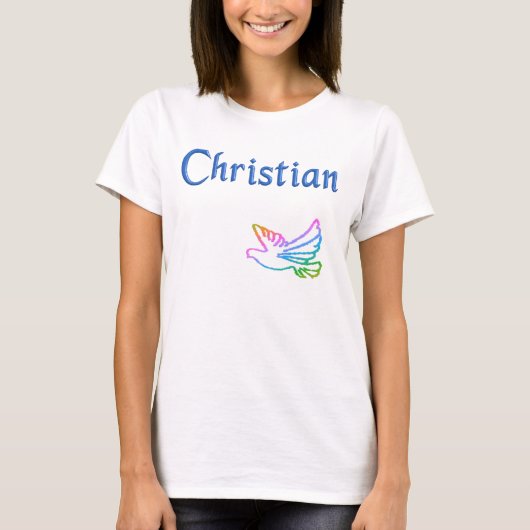 クリスチャン・レインボー・ドーブ Tシャツ (正面)