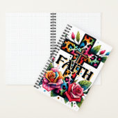 クリスチャン・レインボー・信仰クロス ノートブック (内側)