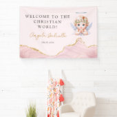 クリスチャン・ワールド・ガール・バプテスマへようこそ 横断幕 (インサイチュ)