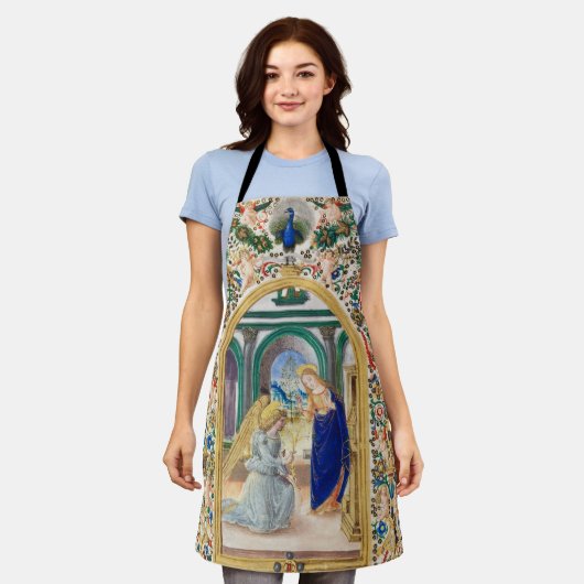 クリスチャン・ヴィンテージ・クリスマス エプロン (着用した状態)