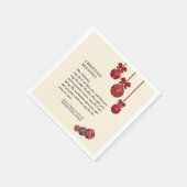 クリスチャン | 主よ賛美 | クリスマス紙 スタンダードカクテルナプキン (角)