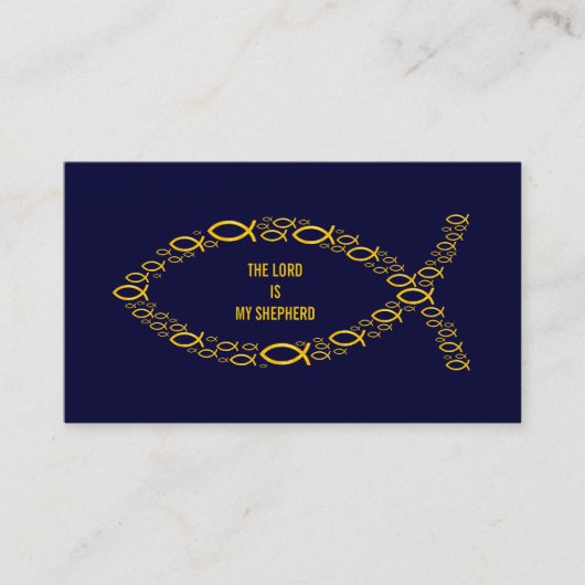 クリスチャン|主IS MY SHEPHERD 名刺 (正面)