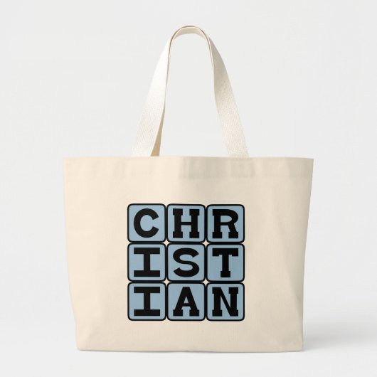 クリスチャン, 信者 ラージトートバッグ (正面)