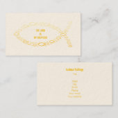 クリスチャン – 名刺 (正面/裏面)