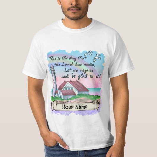 クリスチャン 喜びの灯台   Tシャツ (正面)
