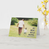 クリスチャン 父の日のベストロールモデル フォトカード カード (黄色い花)