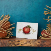 クリスチャン、神の目のりんご フォトプラーク (側面)