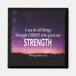 クリスチャン |私はすべての事を行うことができる |フィリップ4:13 マグネット