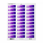クリスチャン |紫色の光線 ラベル (フルシート)