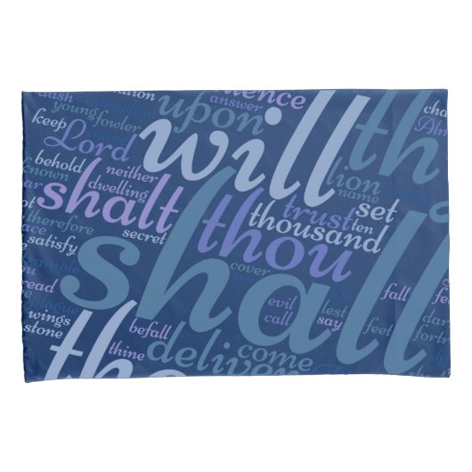 クリスチャン・詩篇91 枕カバー (正面右)