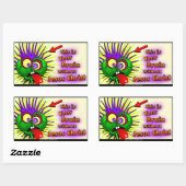 クリスチャン 長方形シール (シート)