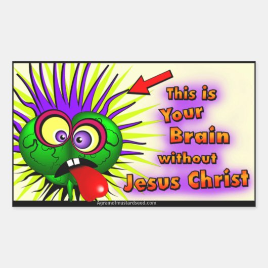 クリスチャン 長方形シール (正面)