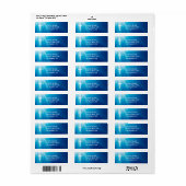 クリスチャン |青い光線 ラベル (フルシート)