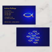 クリスチャン | Ichtus記号 名刺 (正面/裏面)