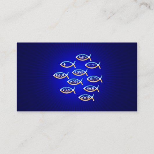 クリスチャン | Ichtus記号 名刺 (裏面)