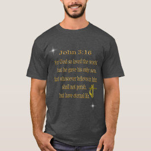 クリスチャン John 3:16 Tシャツ
