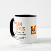 クリスチャン TEAM JESUS モノグラム マグカップ (正面左)