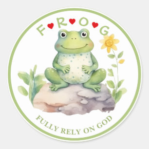 クリスチャンFROG頭字語フローラ ラウンドシール