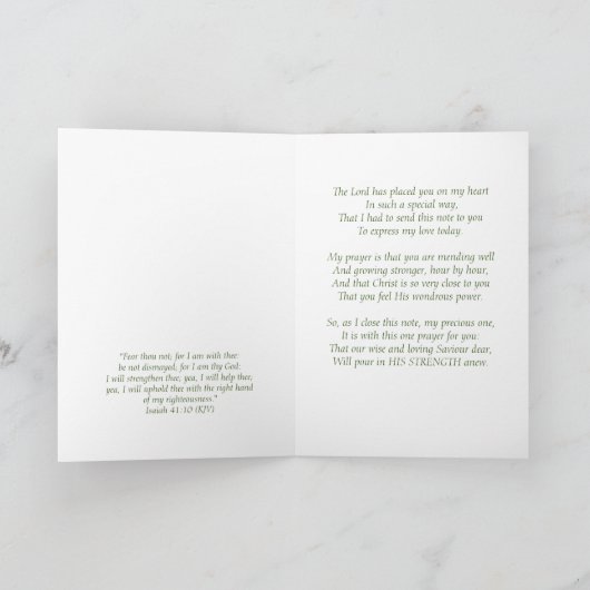 クリスチャンGet Well Card HYD カード (内部)