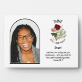 クリスチャンJUNE誕生月花名写真 フォトプラーク (正面)