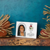 クリスチャンJUNE誕生月花名写真 フォトプラーク (側面)