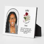 クリスチャンJUNE誕生月花名写真 フォトプラーク (側面)