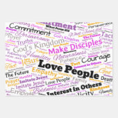 クリスチャンJW LPMDギフトラッピングシートセット01 ラッピングペーパーシート (正面)