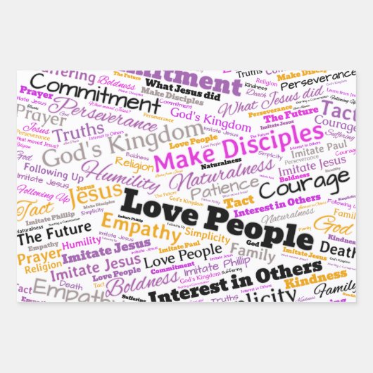 クリスチャンJW LPMDギフトラッピングシートセット01 ラッピングペーパーシート (正面)