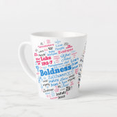 クリスチャンJW LPMD大胆/謙虚ラテマグカップ カフェラテマグ (左アングル)