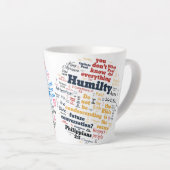 クリスチャンJW LPMD大胆/謙虚ラテマグカップ カフェラテマグ (右アングル)