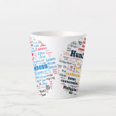 クリスチャンJW LPMD大胆/謙虚ラテマグカップ カフェラテマグ (正面)