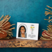 クリスチャンMARCH誕生月花名写真 フォトプラーク (側面)