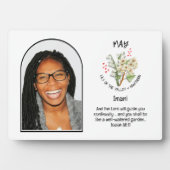 クリスチャンMAY誕生月花名写真 フォトプラーク (正面)