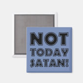 クリスチャンNot Todayサタン マグネット (正面/裏面)
