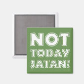 クリスチャンNot Todayサタン マグネット (正面/裏面)